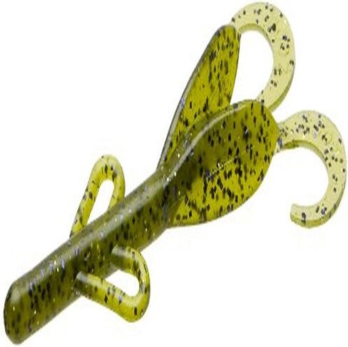 Zoom Bait Baby Brush Hog Bait-Pack of 12 (Watermelon Orange, 5 1/2-Inch), One Size (042-305) in Saudi Arabia