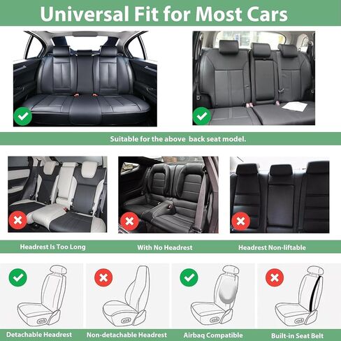Car Seat Covers, Nappa Leather Car Seat Covers, Waterproof Automotive Seat Covers with Airbag Compatible, Universal Car Seat Protector Fit for Most SUV Sedans Trucks (Light Beige, Full) in Saudi Arabia