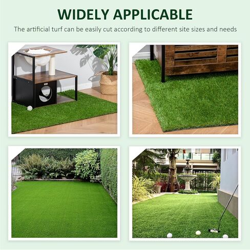 Low- 10' x 3' Artificial Turf Grass with Simulated Look & Feel, Quick-Drying, Green in Saudi Arabia