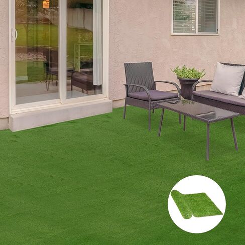Low- 10' x 3' Artificial Turf Grass with Simulated Look & Feel, Quick-Drying, Green in Saudi Arabia