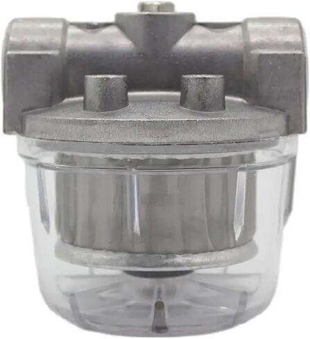 Oil filter for oil burner Transparent P.C. Cup 1/2" 3/8" Diesel Fuel Filter for Boiler 65L/H(1 of 2 inch 65L) in Saudi Arabia