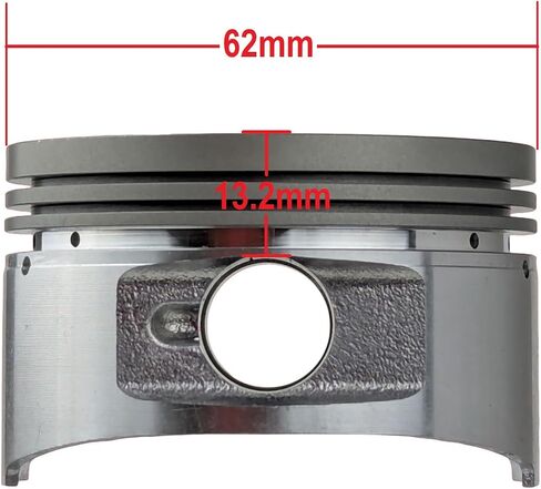 RedCap 63mm Piston Ring with Cylinder Gasket Rebuild Kit for 200cc GY6B Engine 1P63QML Fits 4-Stroke Apollo 200cc Dirt Bikes Kandi Batman Go Kart 57mm Stud Spacing in Saudi Arabia