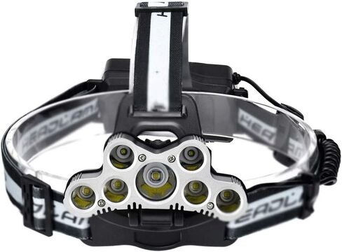 Headlamp -Modes Super Bright Headlamp with Rechargeable Batteries, Waterproof, Lightweight Camping Outdoor Sports Headlight in Saudi Arabia