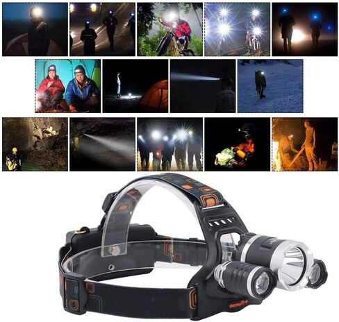 Headlamp -Super Bright LED Headlamp Modes Waterproof ， Lightweight Camping Outdoor Sports Headlight in Kuwait