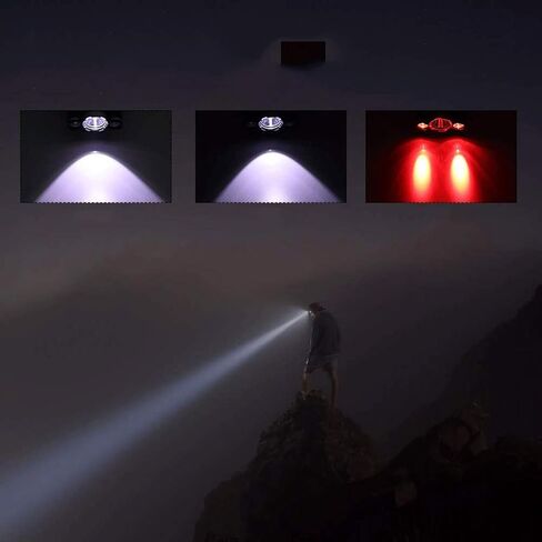 Headlamp -Super Bright LED Headlamp Modes Waterproof ， Lightweight Camping Outdoor Sports Headlight in Kuwait