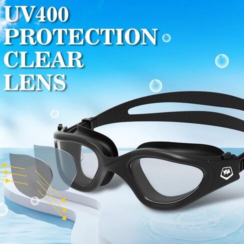 WIN.MAX Polarized Swimming Goggles Swim Pool Goggles Anti Fog Anti UV No Leakage Clear Vision for Men Women Adults Teenagers in Kuwait