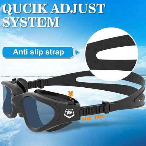 WIN.MAX Polarized Swimming Goggles Swim Pool Goggles Anti Fog Anti UV No Leakage Clear Vision for Men Women Adults Teenagers in Kuwait