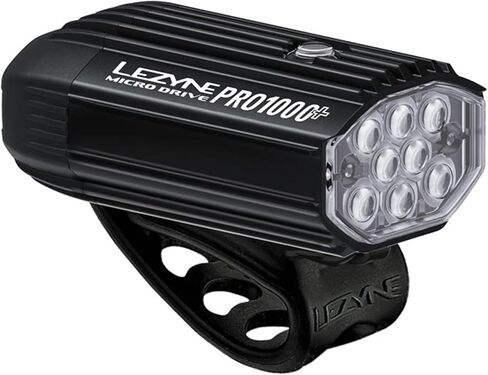 ضوء أمامي للدراجة Lezyne Micro Drive Pro 800XL، LED أبيض، 800 لومن، الطريق، الجبل، دراجة الحصى، قابلة لإعادة الشحن عبر USB، أسود in Saudi Arabia