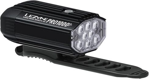 ضوء أمامي للدراجة Lezyne Micro Drive Pro 800XL، LED أبيض، 800 لومن، الطريق، الجبل، دراجة الحصى، قابلة لإعادة الشحن عبر USB، أسود in Saudi Arabia