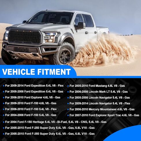 طقم أذرع عمود الحدبات الروك ، كام الأيسر واليمين مناسبًا لعام 2005-2014 فورد F-150 F-250 Expedition ، Lincoln Navigator 5.4L 4.6L 3V 5L1Z6250AA 5L1Z6250BB in Saudi Arabia