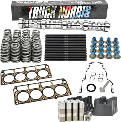 BTR BRIAN TOOLEY RACING TRACK NORRIS CAMSHAND CAMSHING KIT FOR GM/CHEVROLET GEN 3/4 LS 4.8L 5.3L LS Vortec تشمل مجموعة كام ، حشيات ، رافعات وصواني in Saudi Arabia