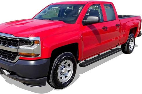APS Premium 4in Black Running لوحات متوافقة مع Silverado Sierra Double Cab 07-18 in Saudi Arabia