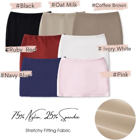 Women's Mini Skorts Mid-Low Rise Mini Skirt with Shorts Side Slit Sexy Summer Skirts in Saudi Arabia