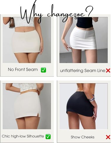 ساكورت ميني للسيدات في منتصف الارتفاع منخفضة التنورة المصغرة مع شورت الجانبي الجانبية التنانير الصيفية مثير in Kuwait