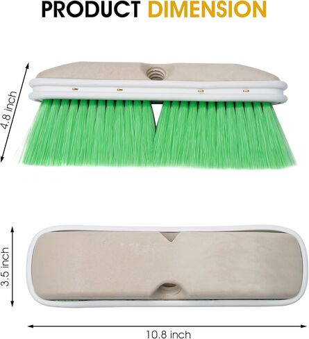 Nanoskin Large Bi-Level Vehicle Wash Brush with Soft Nylon Bristles – Ultimate Truck, Van, and RV Cleaning Tool, Ergonomic Design for Professional Detailing, Scratch-Free, Efficient 12-inch Reach in Kuwait