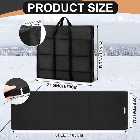 Nuanchu 6'x 2 'mechanic track track track للعمل على حماية السيارة حماية eva track track track mat kneeling pad for exeries your gy gym in Saudi Arabia