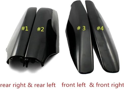 4pcs سقف رف رف سكة الحديد غطاء حماية قذيفة متوافق مع تويوتا لاند كروزر برادو LC120 FJ120 2003-2009 متوافق مع لكزس GX470 2003-2009 in Kuwait