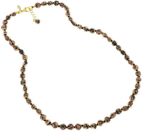 Glass Of Venice Murano Glass Sommerso Long Necklace - Black in Saudi Arabia