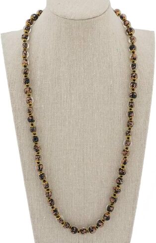 Glass Of Venice Murano Glass Sommerso Long Necklace - Black in Saudi Arabia