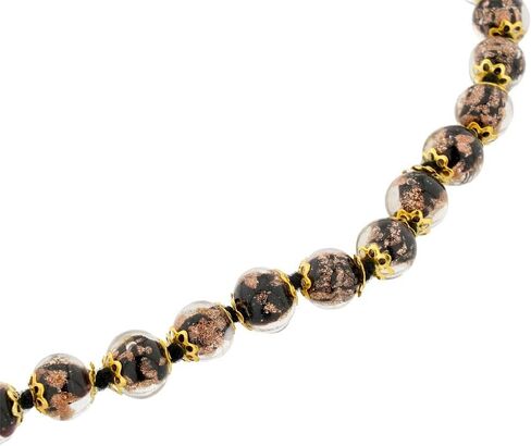 Glass Of Venice Murano Glass Sommerso Long Necklace - Black in Saudi Arabia