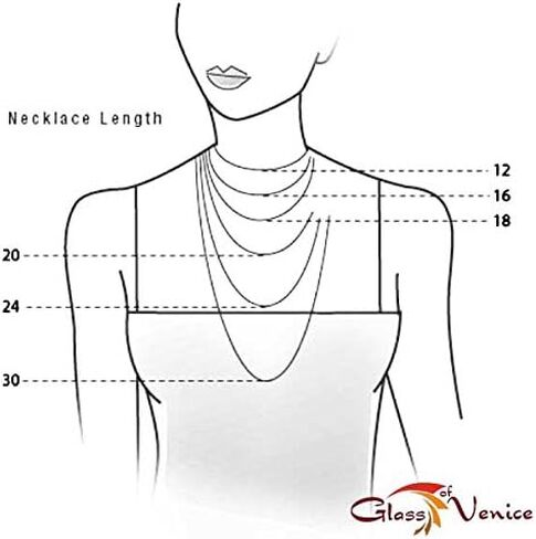 Glass Of Venice Murano Glass Sommerso Long Necklace - Black in Saudi Arabia