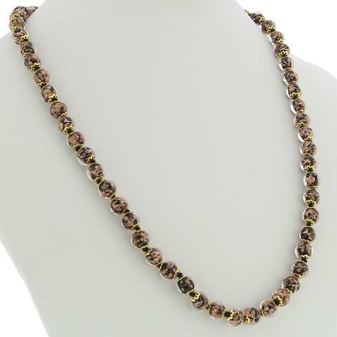 Glass Of Venice Murano Glass Sommerso Long Necklace - Black in Saudi Arabia