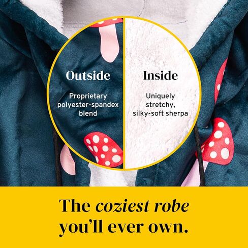 Big Blanket Co® Hideout Robe™ | Sherpa Robe | Luxury Robes for Women & Men | Soft Housecoat for Ultimate Coziness | Hooded in Kuwait