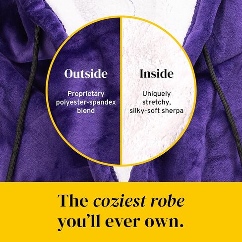Big Bannet Co® Hideout Robe ™ | شيربا رداء | أردية فاخرة للنساء والرجال | ناعمة المنازل من أجل الراحة النهائية | مقنع in Kuwait