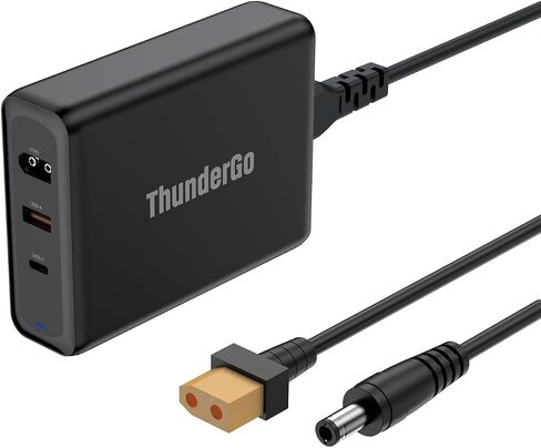 محطة شحن USB C بقوة 330 وات من Geek، محطة شحن ذات 3 منافذ مع 1 XT60 + 1 منافذ USB-C + 1 منافذ USB-A PD 3.1 وQC 3.0 شحن سريع، محول لجهاز MacBook Pro/Air، iPhone/Samsung Galaxy in Kuwait