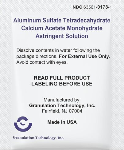 Astringent Solution Medicated Soak Rash Relief - Soothing Skin Care - 12 Count (Pack of 1), White and Purple in Saudi Arabia