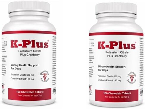 جل K-Plus البوتاسيوم غلوكونات الكلوي بالإضافة إلى التوت البري وEPA للكلاب والقطط - مكمل كلوي معتمد من قبل الطبيب البيطري - يدعم توازن البوتاسيوم - 3 عبوات من 5 أونصة، 15 أونصة in Kuwait