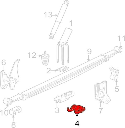 2pcs التعليق الخلفي u لوحة الترباس متوافق مع شيفروليه سيلفرادو 1500 Express GMC Sierra 1500 Savana 1999-2007 25761309 in Kuwait