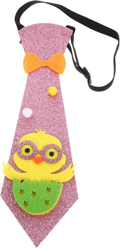 Boy Easter Necktie Easter Costume Accessory Adjustable Neck Tie Cute Cartoon Necktie Kids Costume in Saudi Arabia