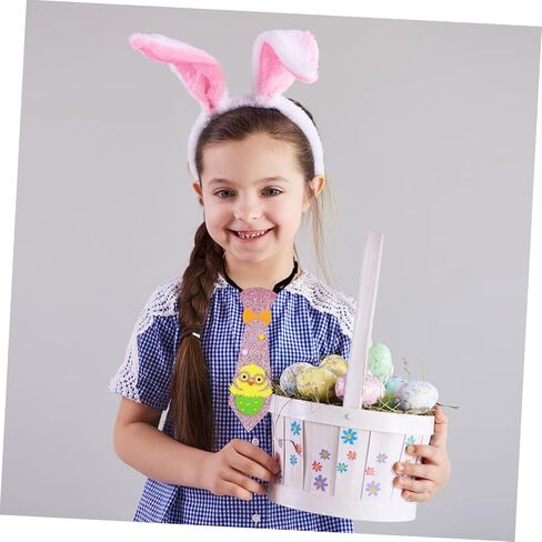 Boy Easter Necktie Easter Costume Accessory Adjustable Neck Tie Cute Cartoon Necktie Kids Costume in Saudi Arabia