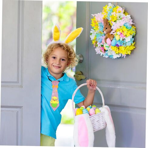 Boy Easter Necktie Easter Costume Accessory Adjustable Neck Tie Cute Cartoon Necktie Kids Costume in Saudi Arabia