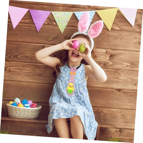 Boy Easter Necktie Easter Costume Accessory Adjustable Neck Tie Cute Cartoon Necktie Kids Costume in Saudi Arabia