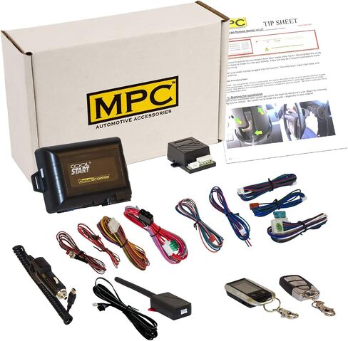 MPC Complete 4-Button Remote Start Keyless Entry Kit Compatible with Ford F-250 2002-2004 - Firmware Preloaded in Saudi Arabia