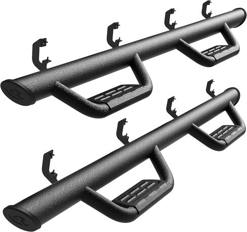 Tyger Auto Tyger Access Running Boards Compatible with 2019-2025 Chevy Silverado GMC Sierra 1500; 2020-2025 2500 3500HD | Crew Cab | TG-AS2C24001 | Textured Black Drop Step Rail in Saudi Arabia