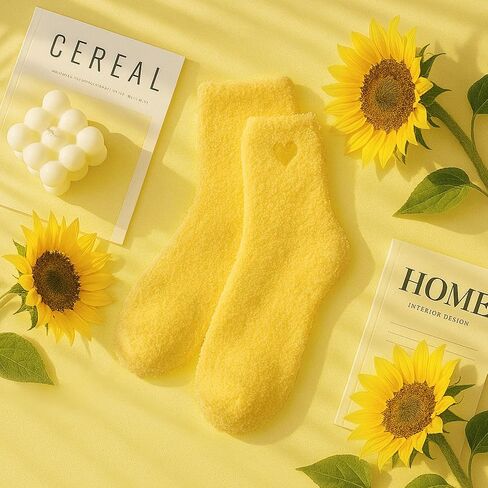 American Trends Coral Fleece Cloud Socks Ultra-Soft Fuzzy Warm Sleep Socks Cozy Unisex Gifts for Birthday Self-Care in Saudi Arabia