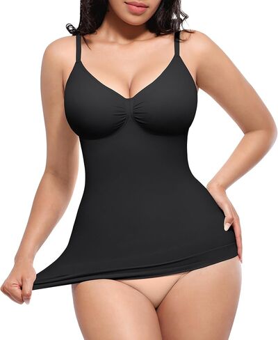 Shapellx Womens Tank Top Shapear Contumn Tummy Tlimming Camisole Tops for Women Seamiers Cami Body Shaper v Neck in Saudi Arabia