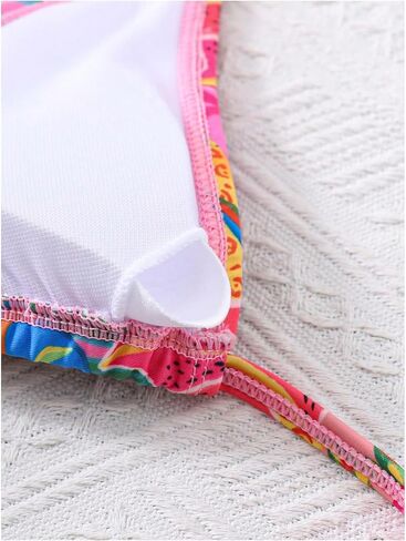 RoseSeek Girls Floral Halter Swimsuit High Waisted Triangle Boho 2 Piece Bikini Bathing Suit Swimwear in Saudi Arabia