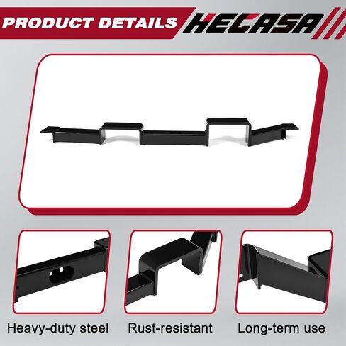 HECASA RCG-4L80 Transmission Crossmember Compatible with 1984-1988 GM G-Body Chevy Chevrolet Monte Carlo Double-Hump Crossmember Steel Powder Coated Black in Saudi Arabia