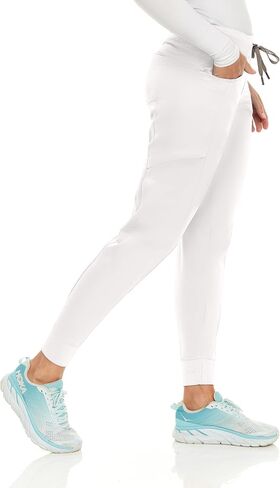 السراويل الفاشلة للبحرية الواسعة للسيدات (29 'inseam ، حجم 3x) ، 6 جيوب ، مضلعة ، 4 اتجاهات ، نموذج هانا in Saudi Arabia