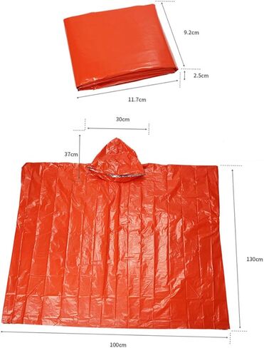 POPETPOP 1pc Handy Rain Poncho for Adults Compact Emergency Raincoat for Outdoor Camping Hiking Premium Pe Material Wind Resistant Design Warm and Stylish in Saudi Arabia