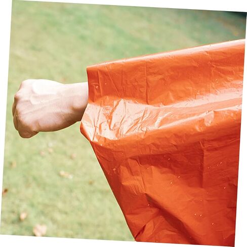 POPETPOP 1pc Handy Rain Poncho for Adults Compact Emergency Raincoat for Outdoor Camping Hiking Premium Pe Material Wind Resistant Design Warm and Stylish in Saudi Arabia