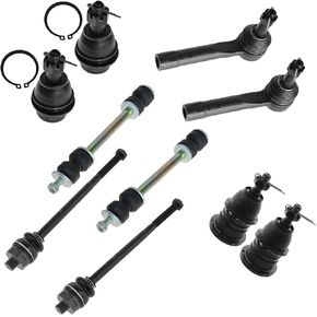 BALL COIND TIE ROD ROD SWAY SWAY STERING SUPENSION KIT 10PC لـ CHEVY FOR TAHOE 00-06 لـ 1500 02-06 for Silverado 1500 99-06 & Classic 07 for Suburban 1500 00-06 4WD Sealed in Kuwait