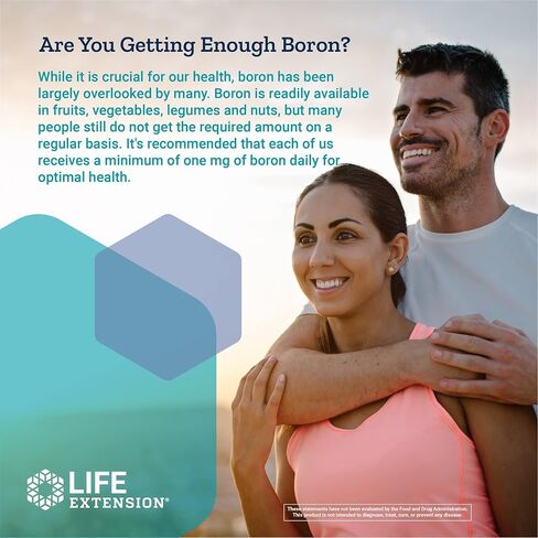 Life Extension Boron 3 mg With Riboflavin (Vitamin B2) – Supports Healthy Bones, Hormone Activity & Immune Function – Gluten-Free, Non-GMO – 100 Vegetarian Capsules in Saudi Arabia