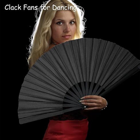 4pcs Clacking Fans Hand Fan Bamboo Ribs قابلة للطي للرقص ، على الطراز الصيني القابل للطي على الطراز الرجع in Saudi Arabia