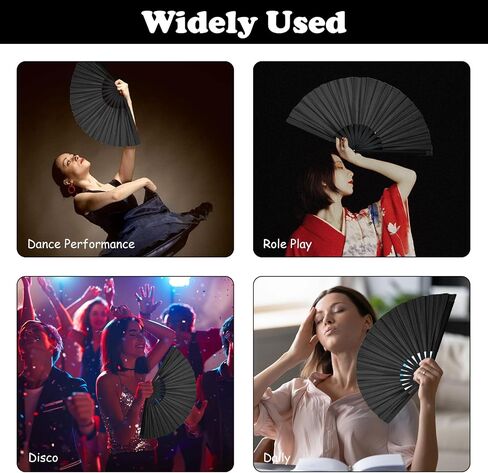 4pcs Clacking Fans Hand Fan Bamboo Ribs قابلة للطي للرقص ، على الطراز الصيني القابل للطي على الطراز الرجع in Saudi Arabia