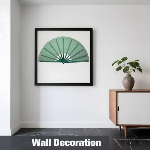 QIRMIZI 2 PCS Large Rave Fans Clack Fans Popping Line Dancing Fans Boots On The Ground Fans, Hand Folding Fans for Halloween, Burlesque, Rainbow Outfits,Gift,Light Blue,Deep Pink in Kuwait